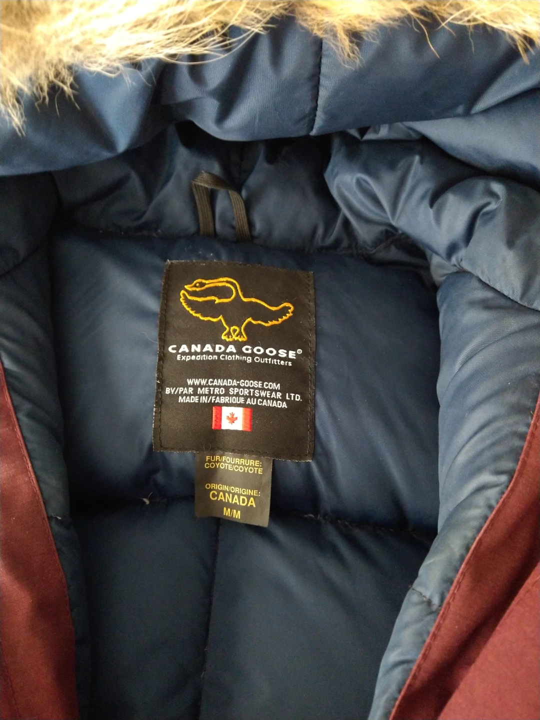 Canada Goose Expedition Parka - Maroon - Size Medium - photo 3