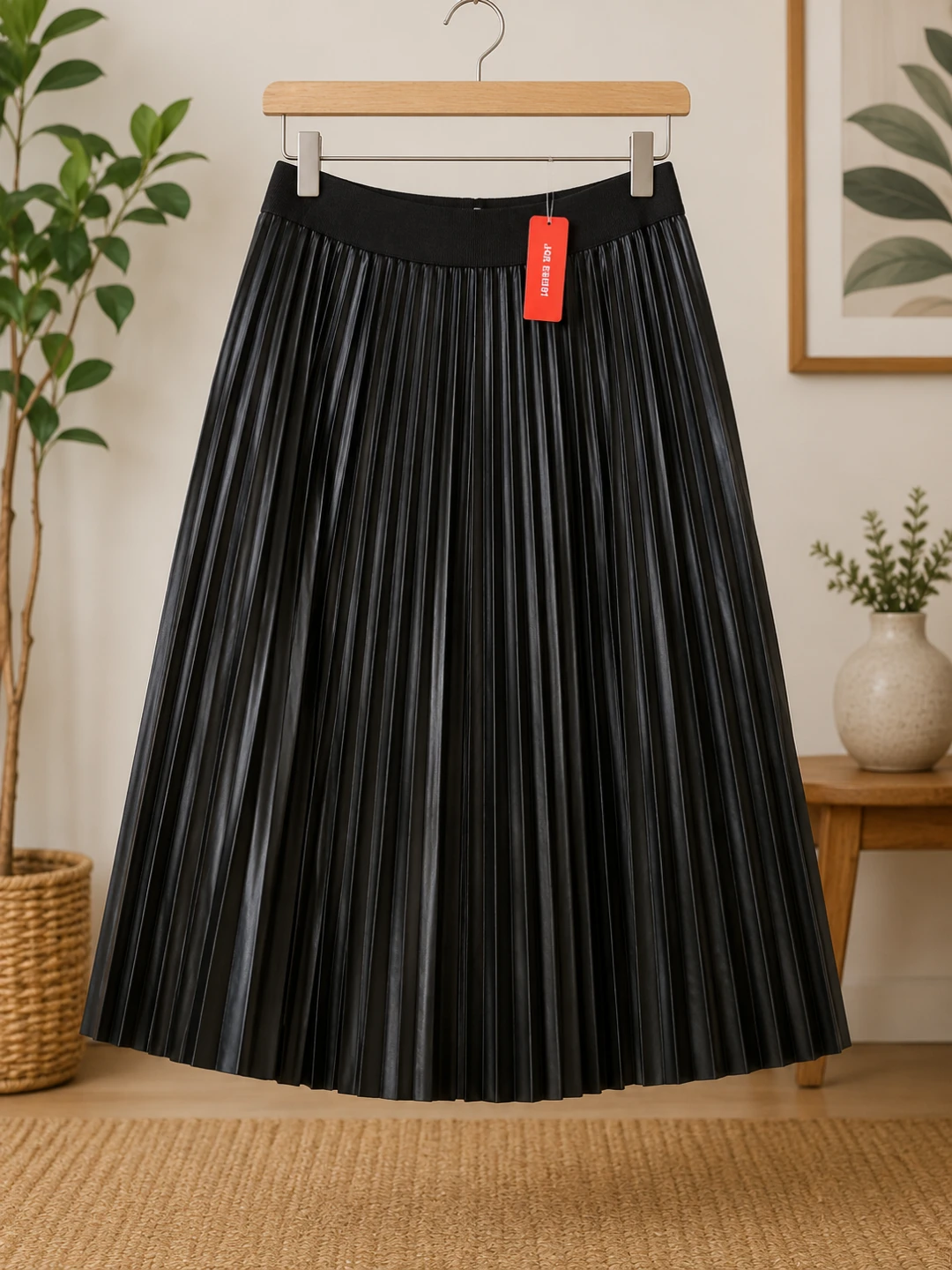 Joe Fresh Black Pleated Skirt