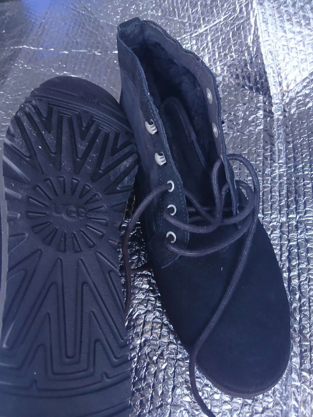 Black UGG Lace-Up Boots - photo 4