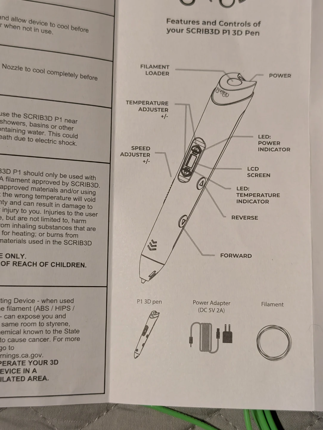 SCRIB3D P1 3D Printing Pen - photo 4