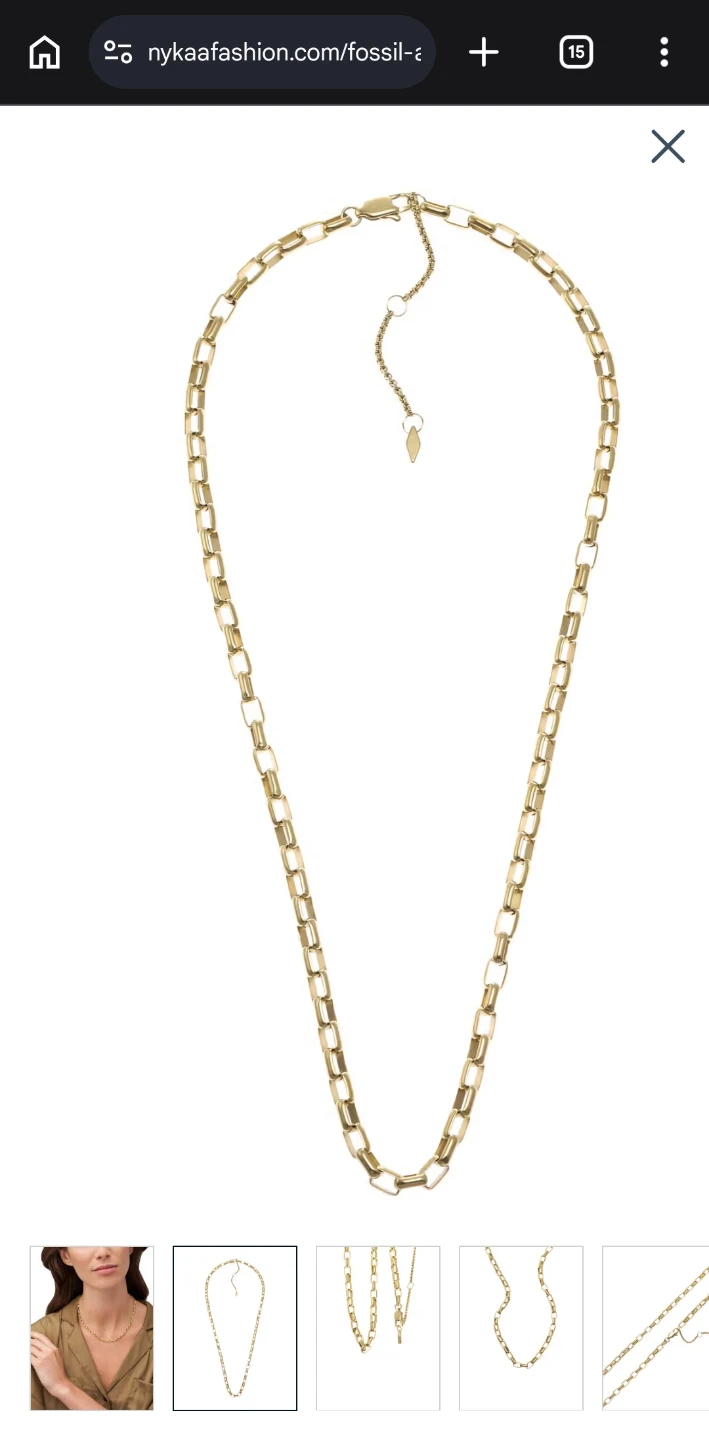 Gold plated stainless steel jewellery - photo 3
