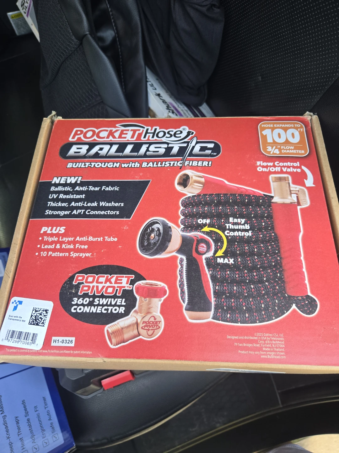 Pocket Hose Ballistic 100ft Garden Hose