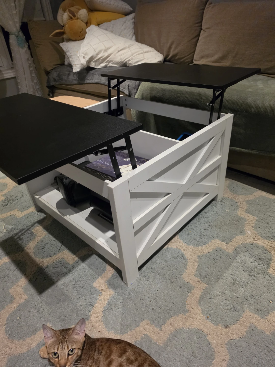 Farmhouse Style Lift-Top Coffee Table - photo 2