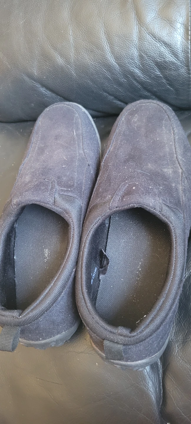 Black Slip-On Shoes Size 8