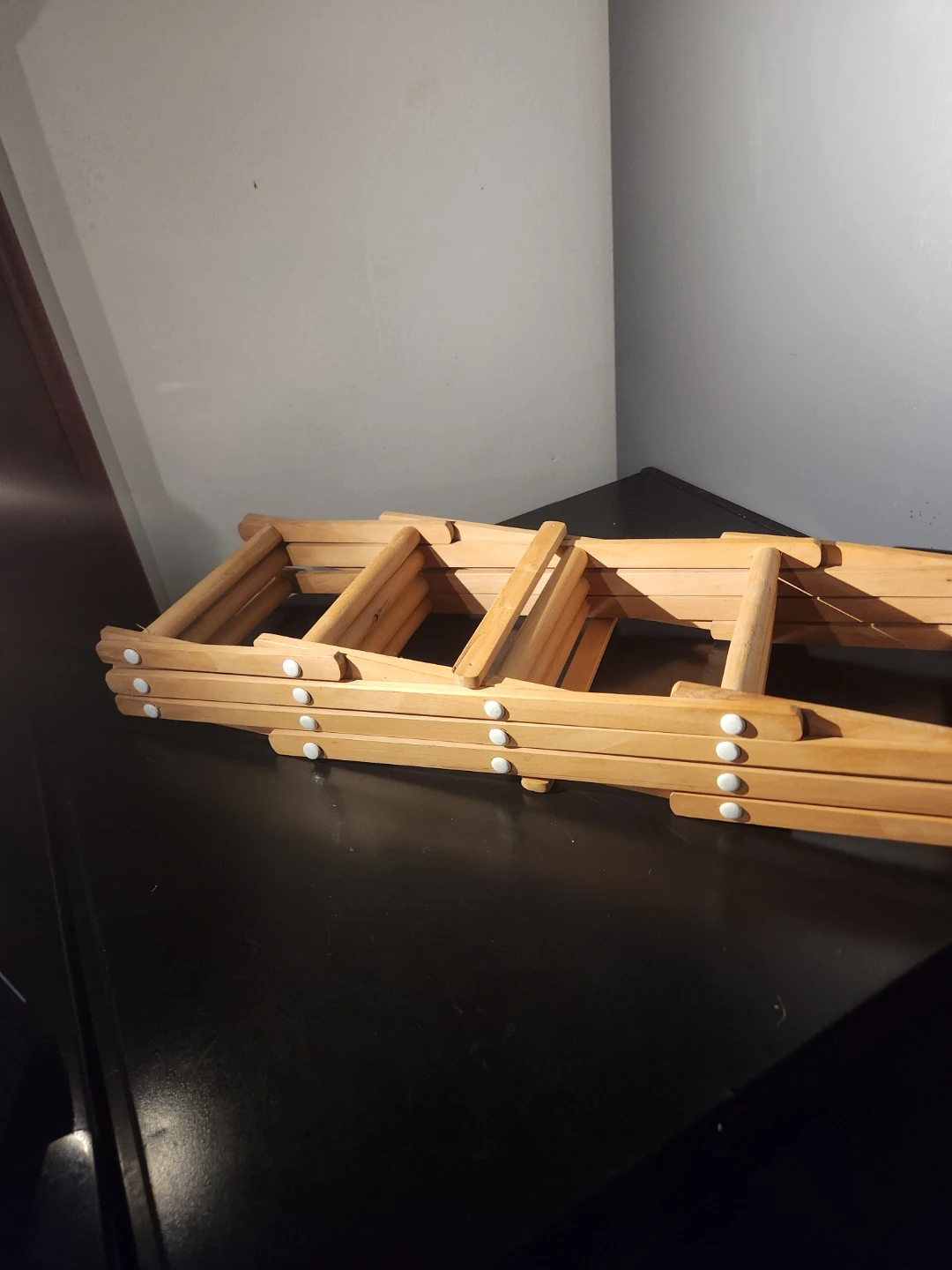 Collapsible Wooden Wine Rack vintage - photo 2