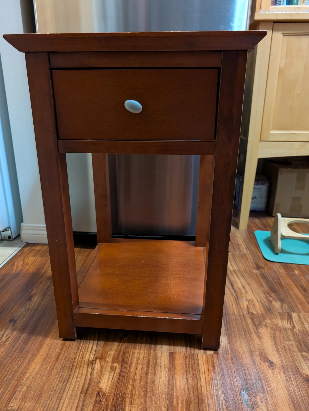 Wooden Side Table with Drawer