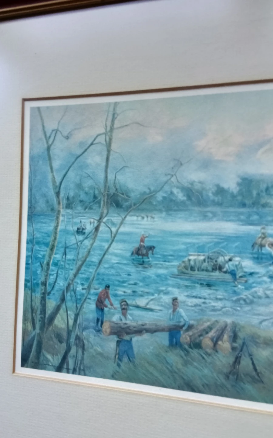N.W.M.P. Crossing the Bow River to Found Calgary - photo 3
