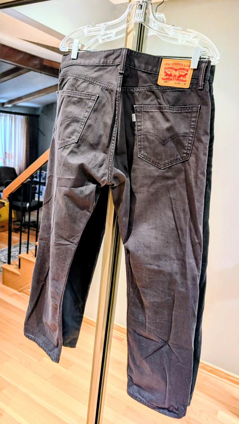 Levi's 505 Charcoal Jeans W34 L30 - photo 2