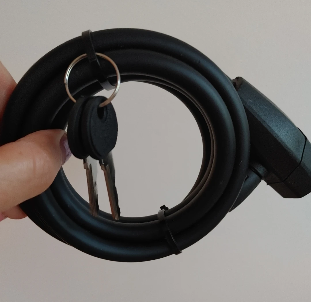 Black Bicycle Cable Lock New