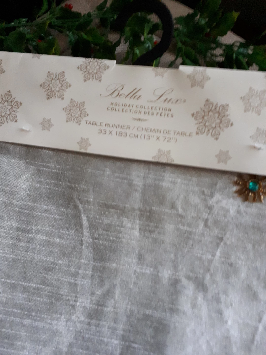Brand new Bella Lux Holiday Table Runner - photo 2