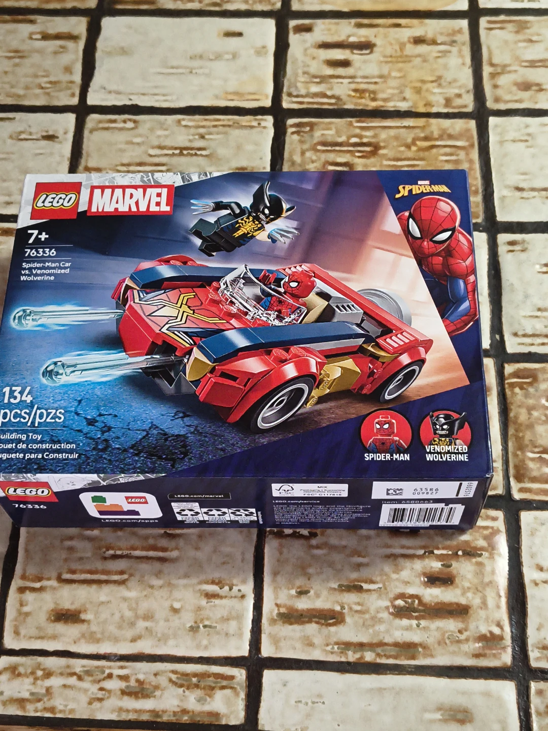 LEGO Marvel Spider-Man Car vs. Venomized Wolverine 76336