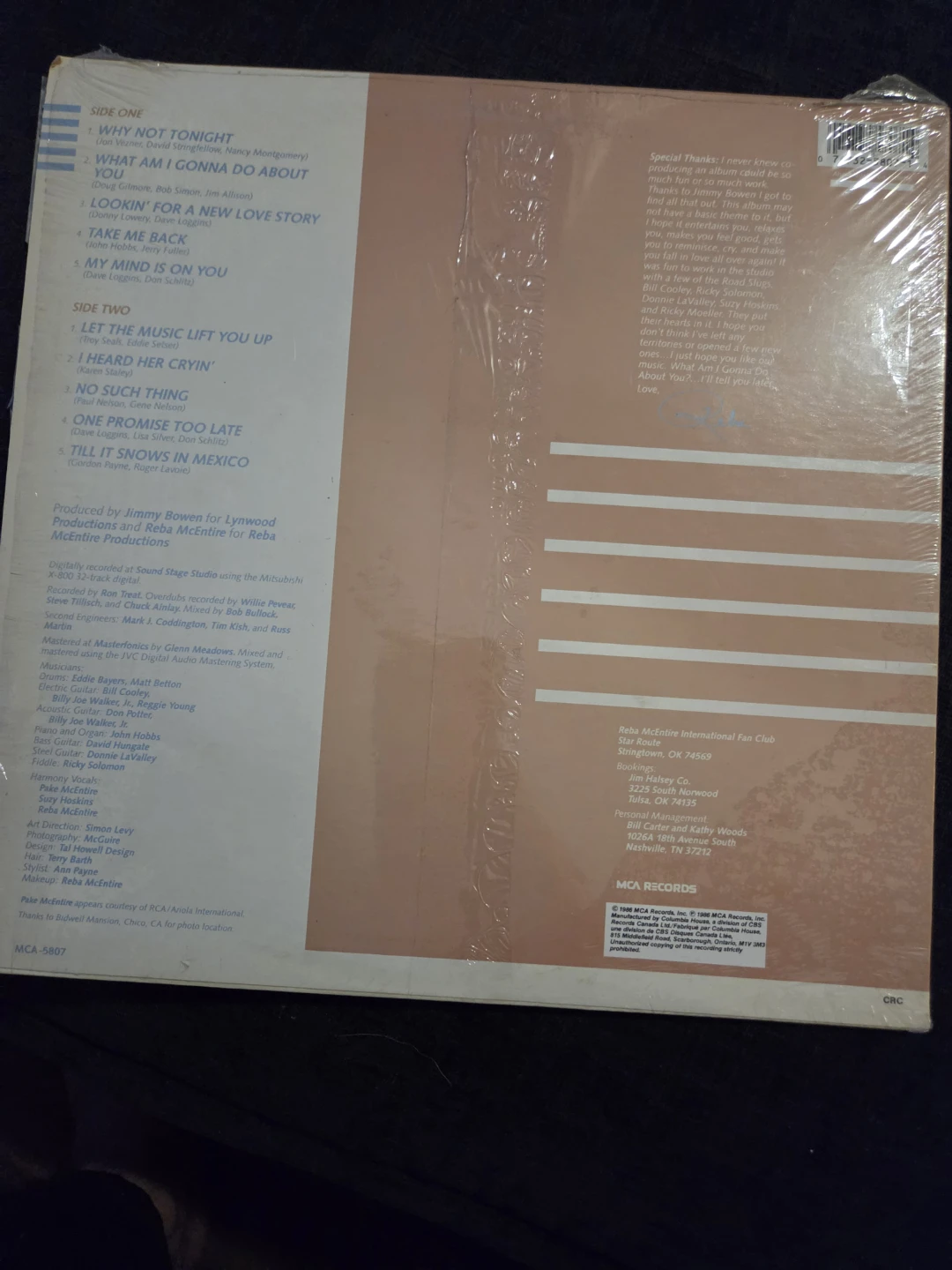 Reba McEntire What Am I Gonna Do About You Vinyl Record - photo 2