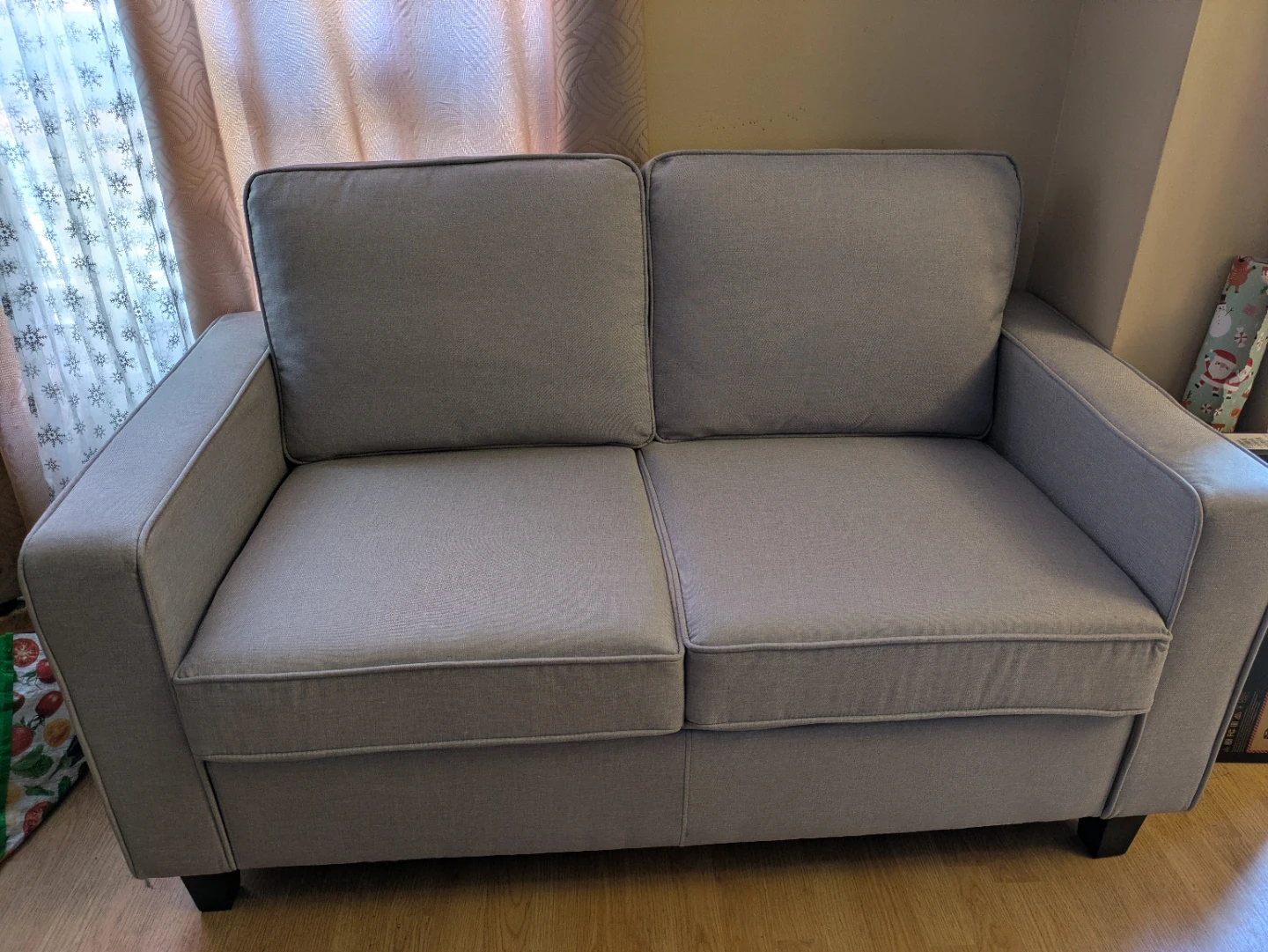 Grey Two-Seater Sofa