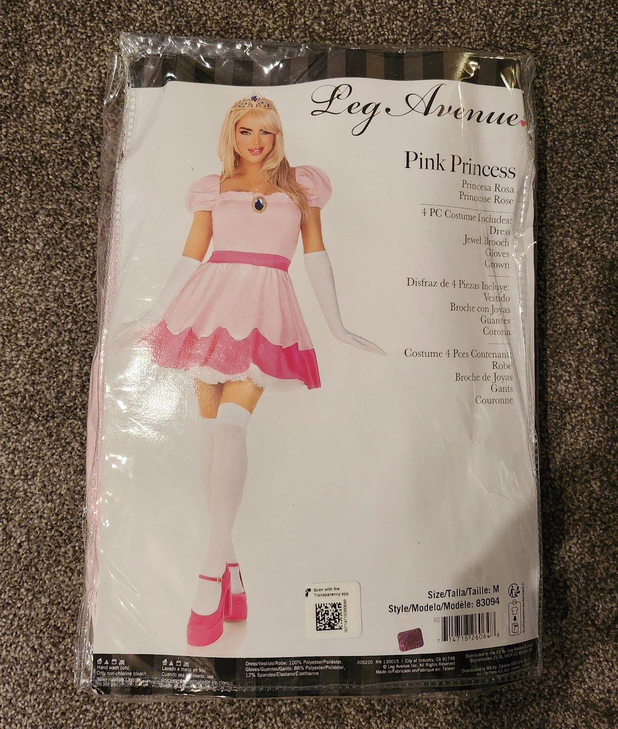 Leg Avenue Pink Princess Costume Size M