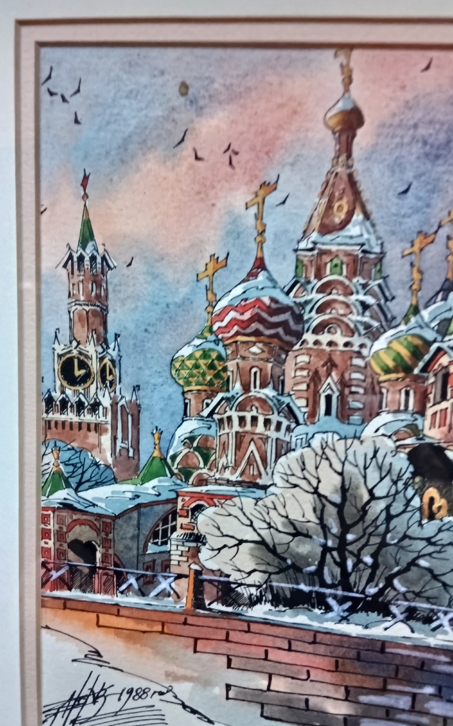 Watercolor: St. Basil's Cathedral, Moscow by Eugene Gromov - photo 5