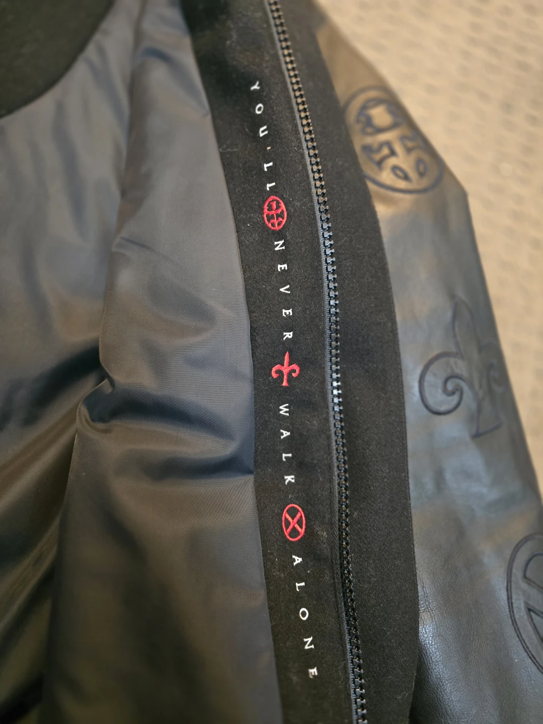 Nike Air Destroyer Jacket – Liverpool FC YNWA | Black Leather - photo 4