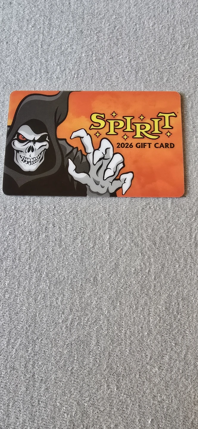 Spirit Halloween gift card