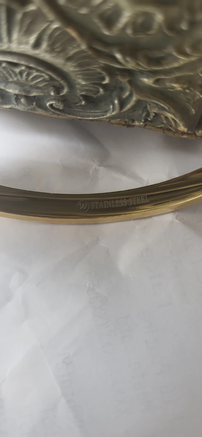 Gold-Tone Stainless Steel Bangle Bracelet