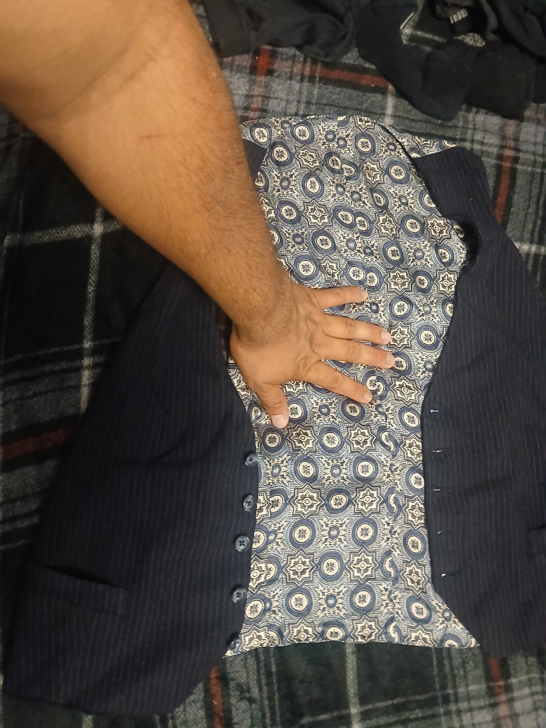 Mens Pinstripe Vest - photo 4