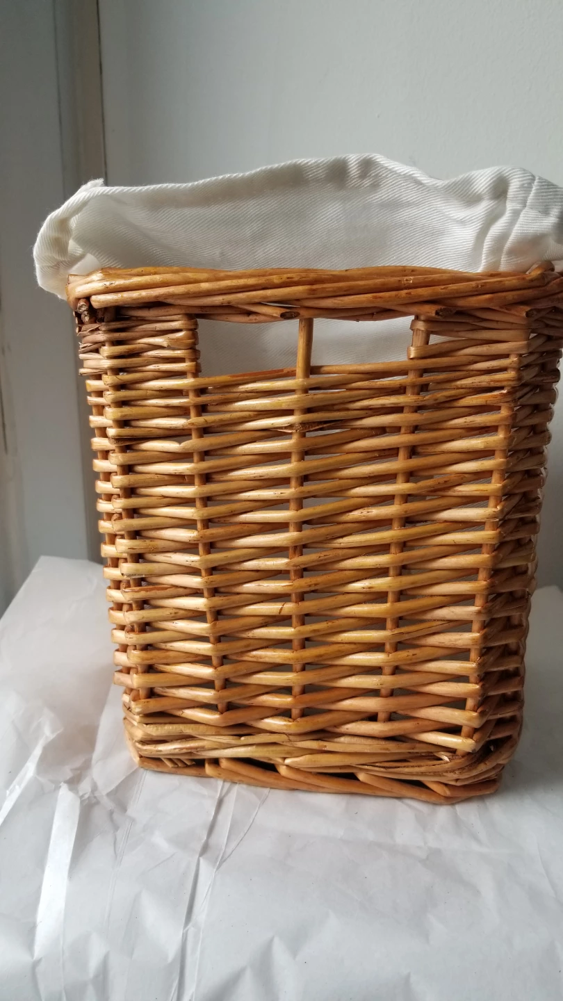 Wicker Storage Basket with Removable Fabric Liner - photo 3