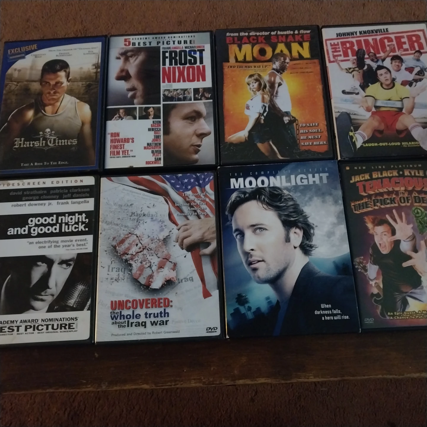 Set of 8 Assorted DVD Movies