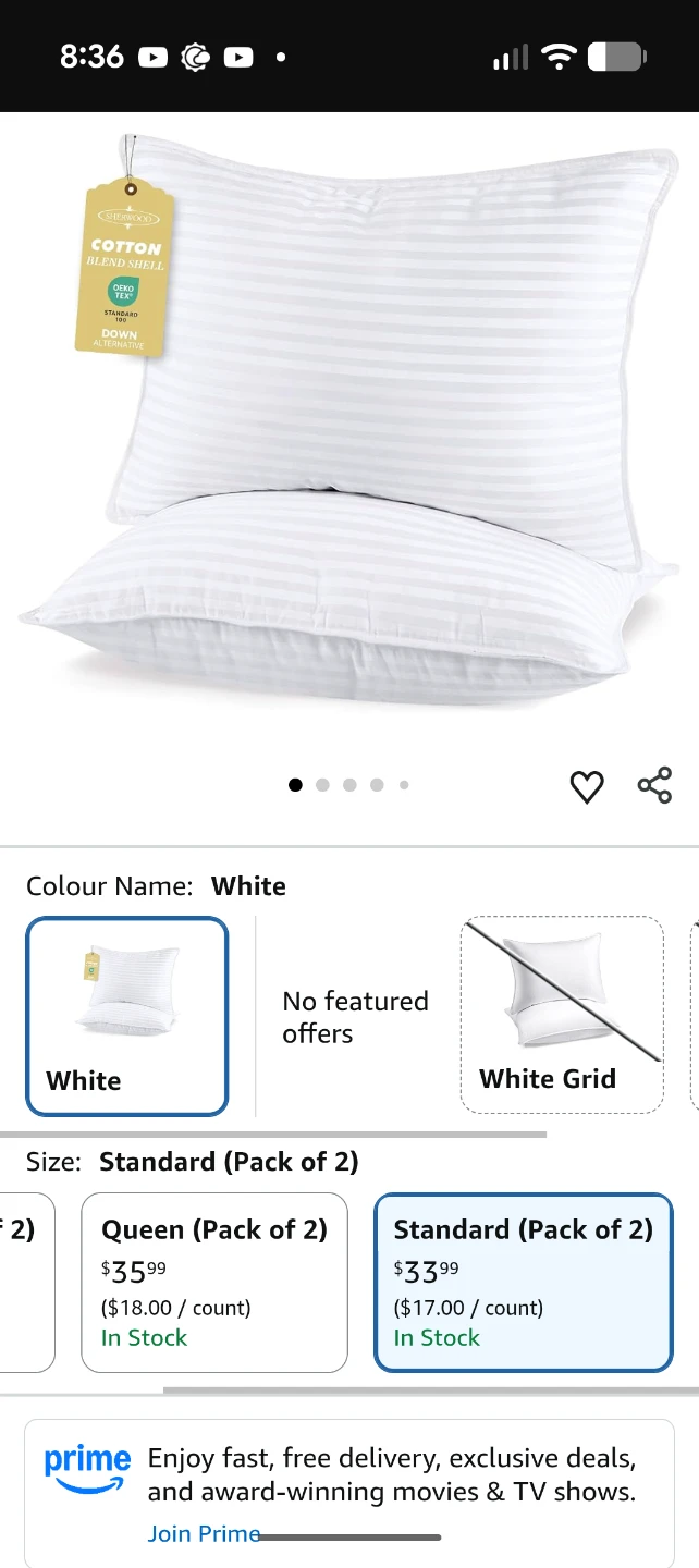 Two Foam Bed Pillows, IKEA & Homewood - photo 5