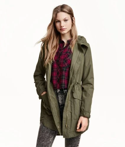 H&M Divided Olive Green Parka - photo 2