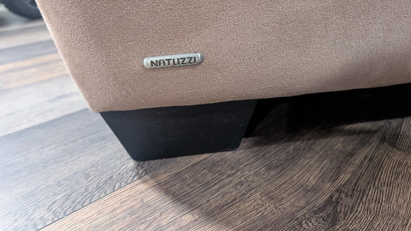 Natuzzi Suede Sofa - photo 2