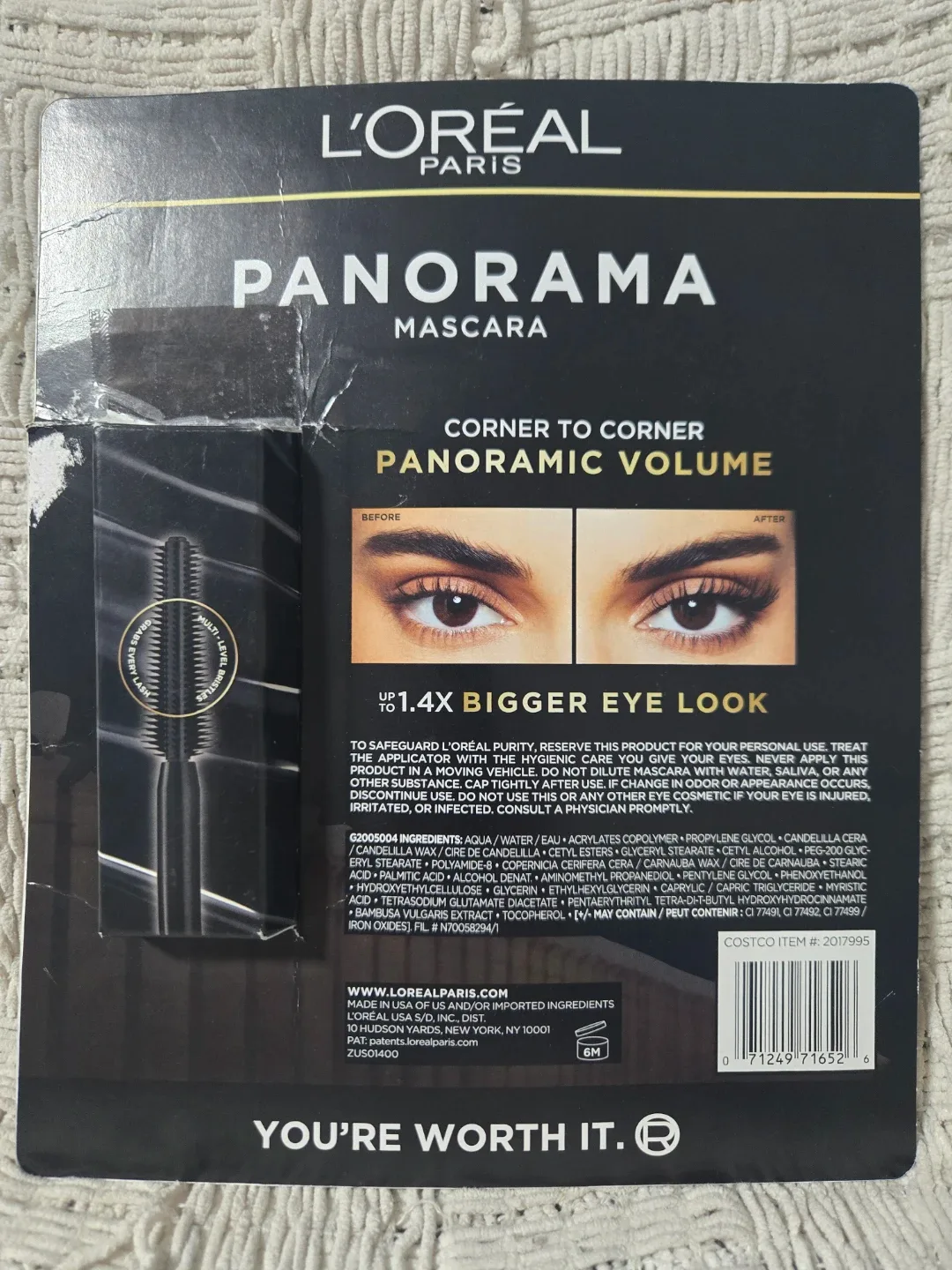 L'Oreal Panorama Mascara 2 Pack Blackest Black - photo 2