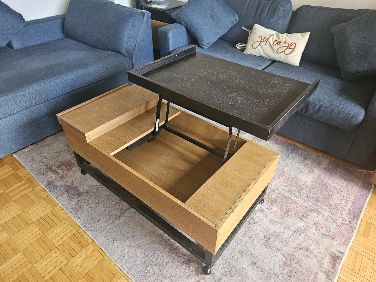 Sofa & Lift-top coffee table with storage - photo 5