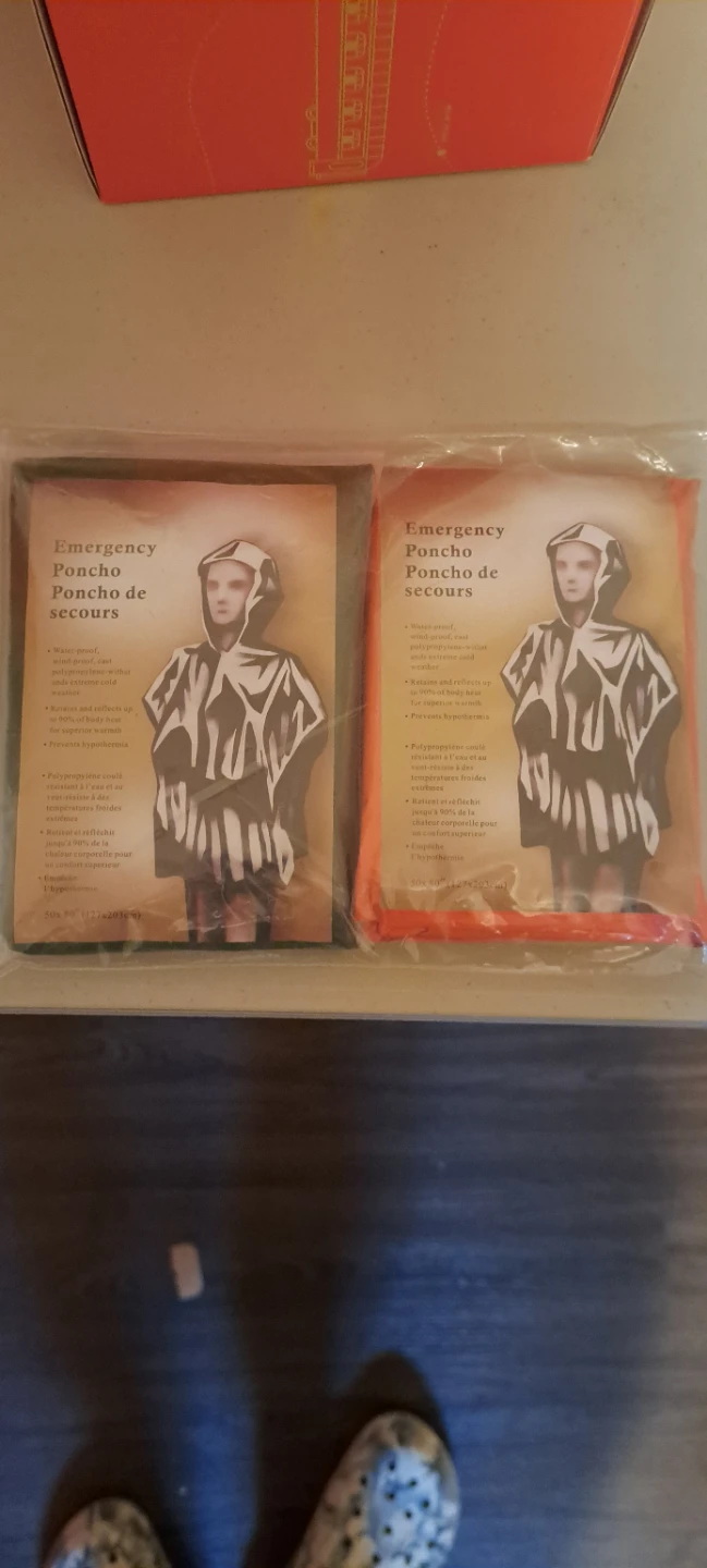 Two Emergency Ponchos