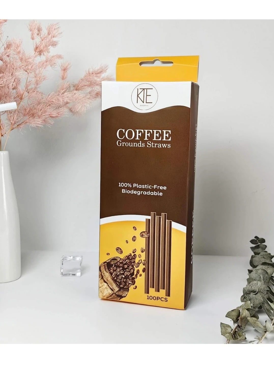 KTE Coffee Grounds Straws 100pk