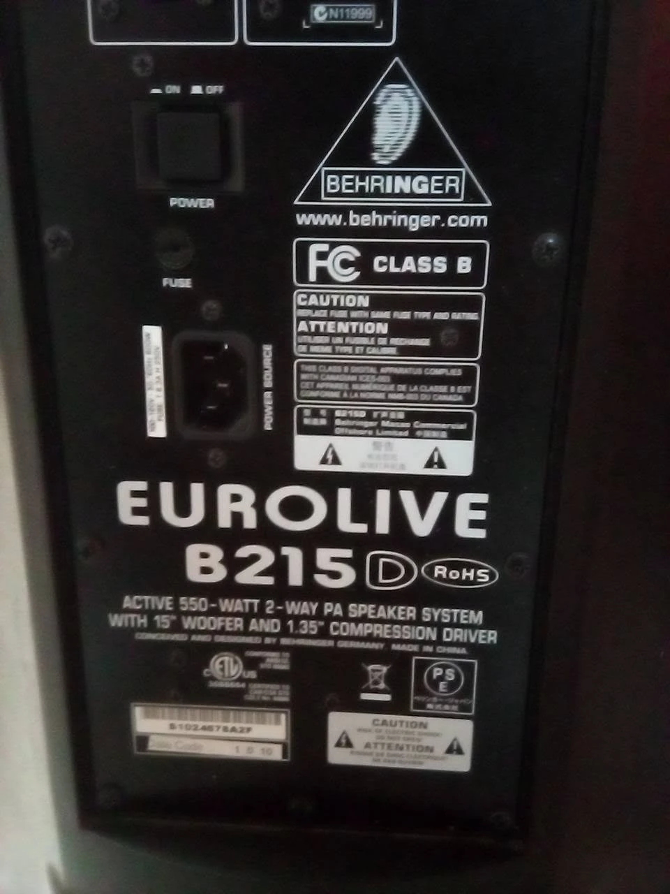 3 Behringer Eurolive B215D 550 Watt active 2-way PA Speakers - photo 2
