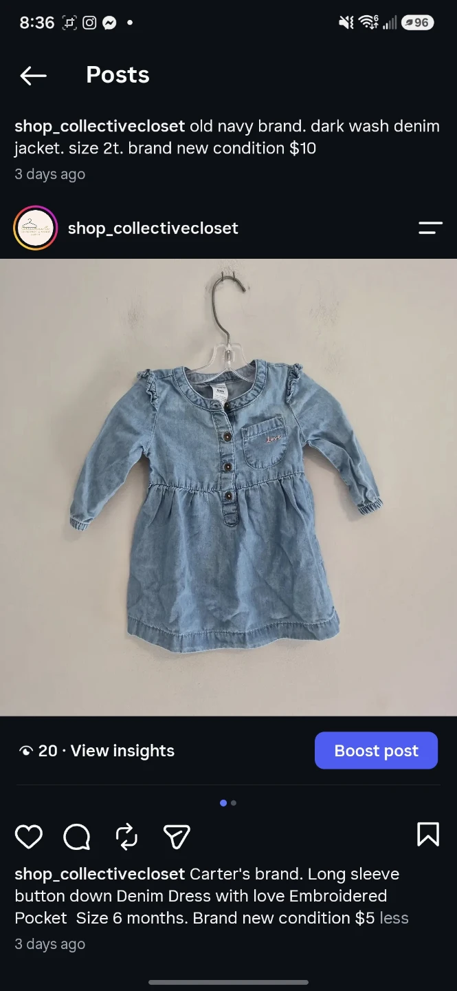 Assorted Childrens Denim Clothing Items - photo 5