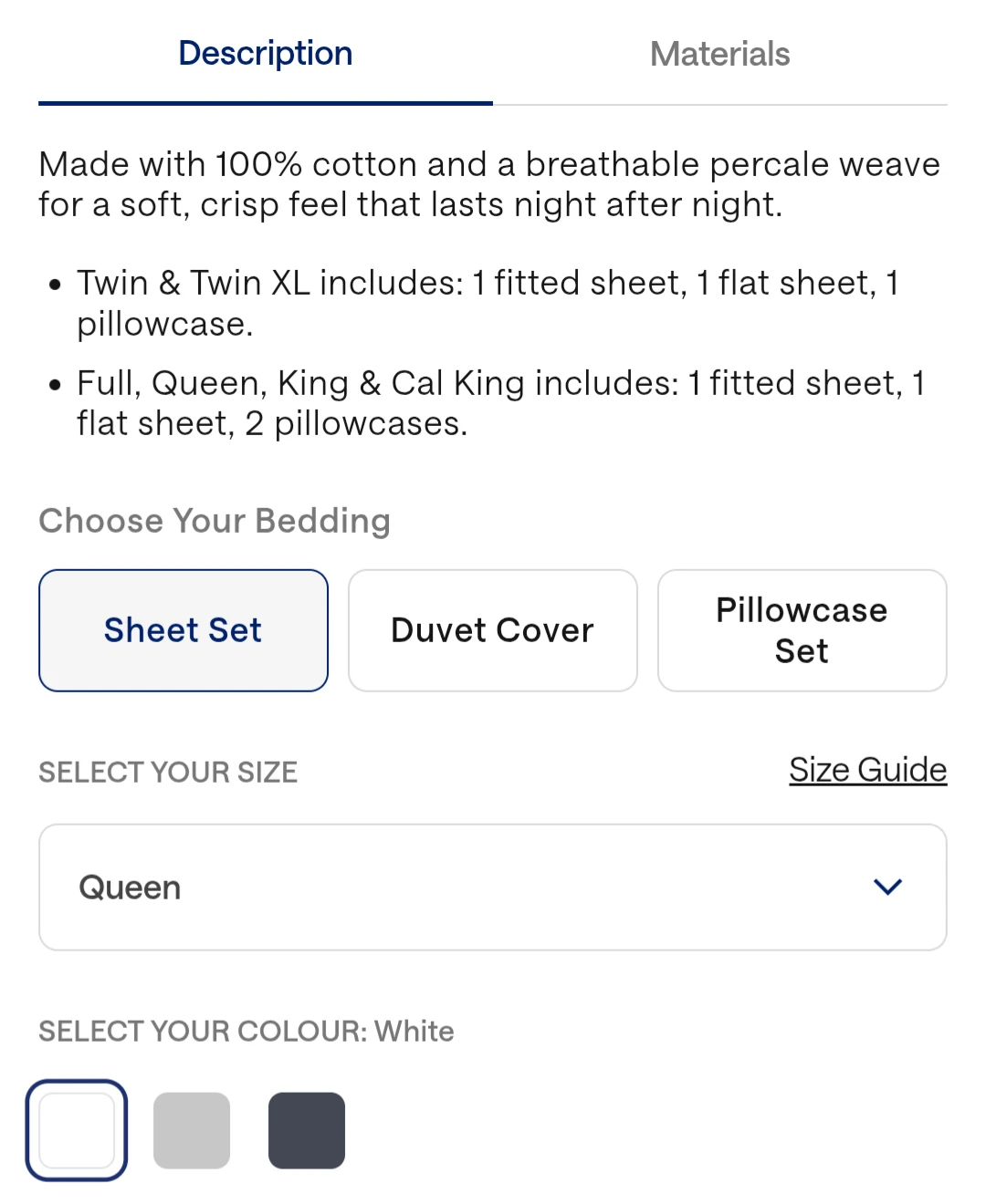 Casper Sheet Set - Queen - White - photo 2