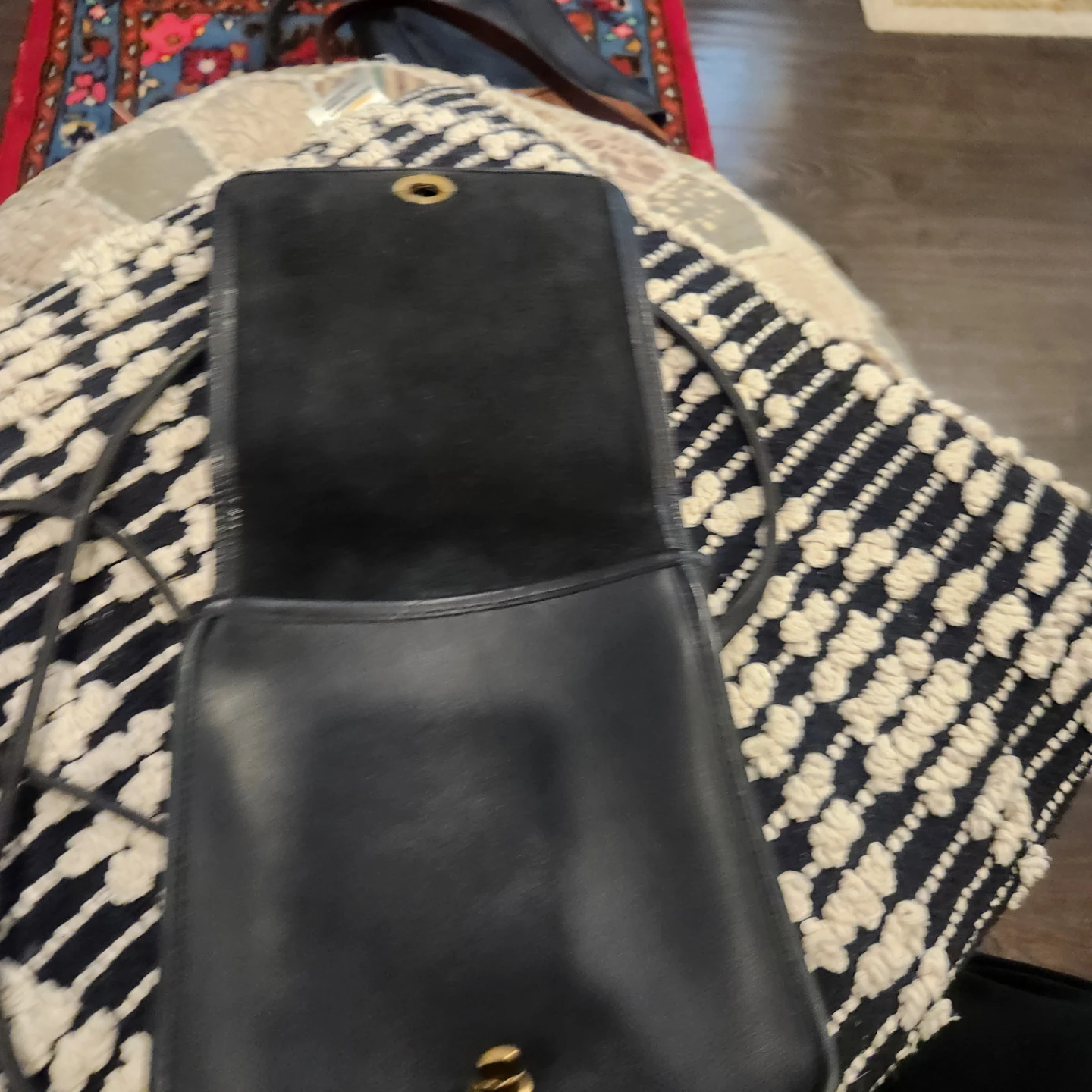 Vintage Coach Black Leather Crossbody Bag - photo 3