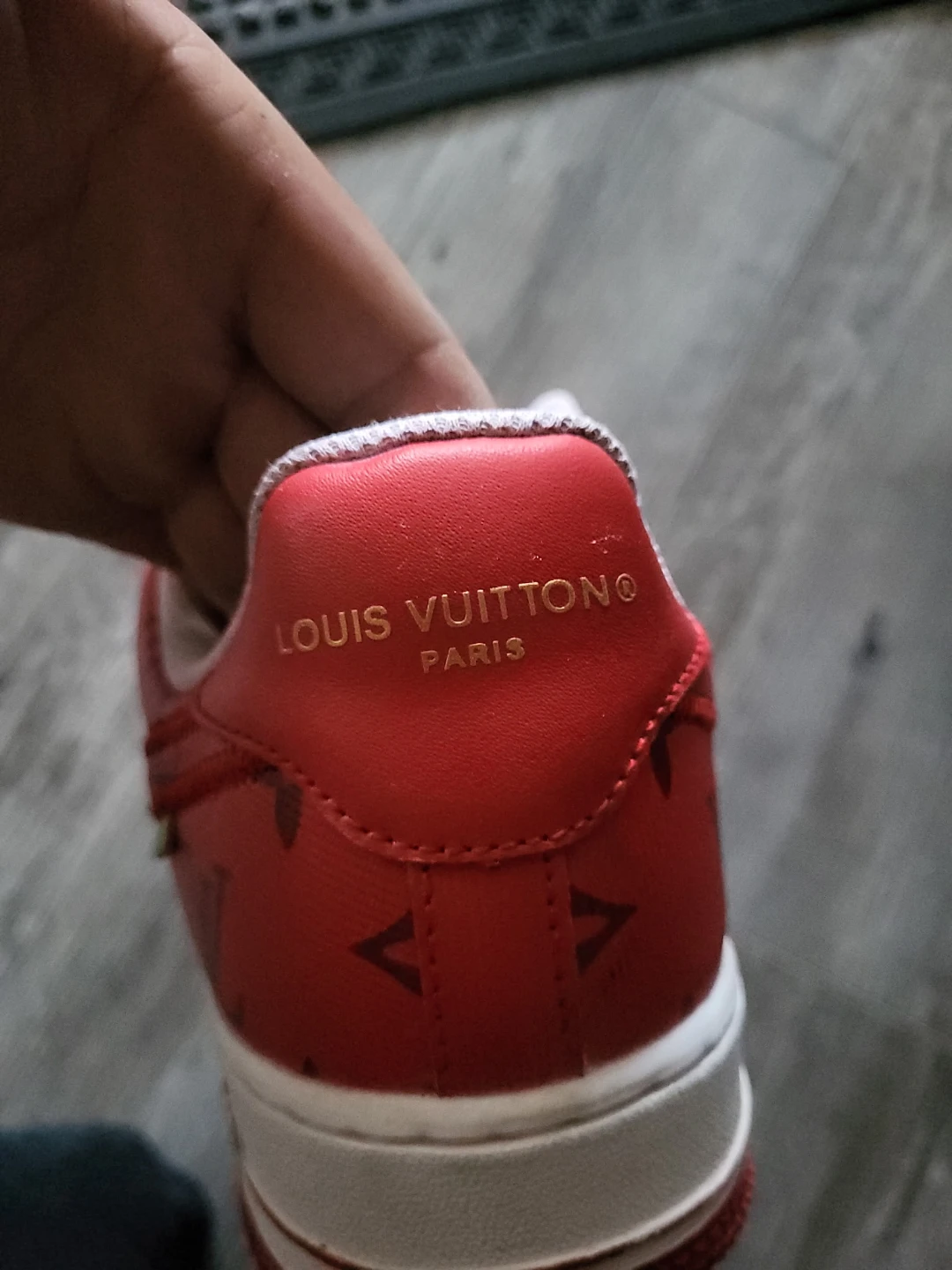 Louis Vuitton x Nike Air Force 1 Low Red - photo 3