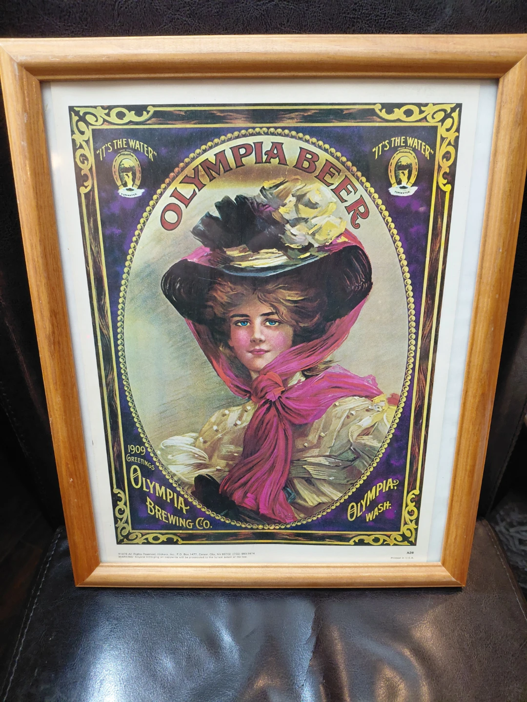 Vintage Olympia Beer Framed Print