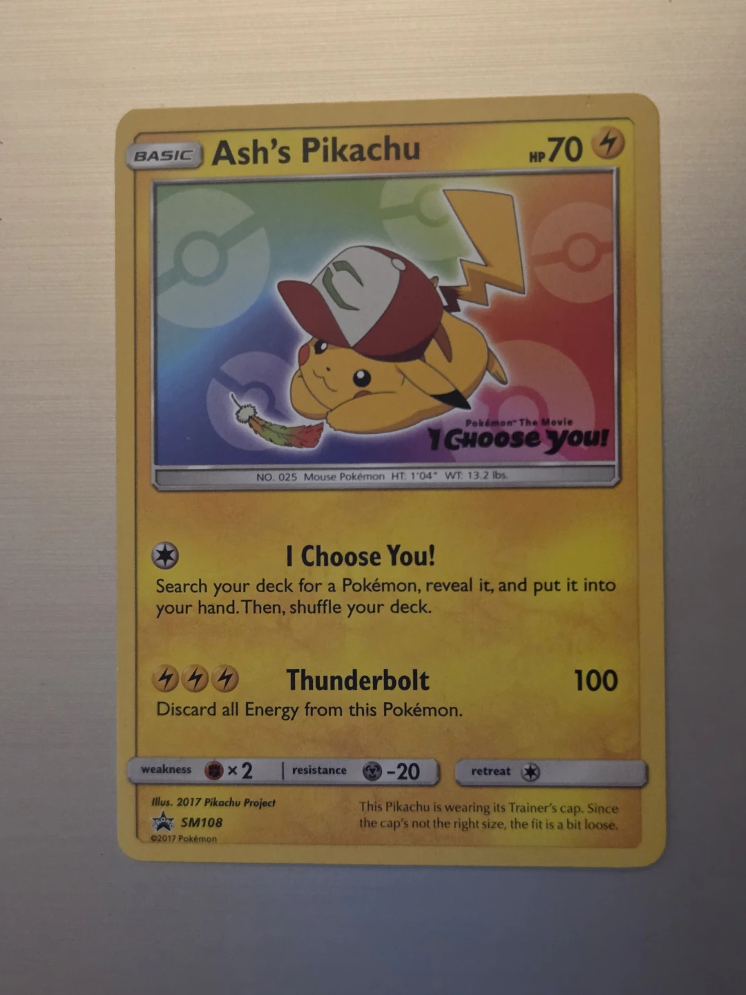 Ash's Pikachu I Choose You 2017