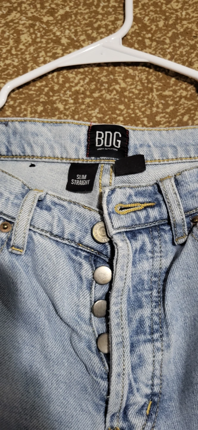 BDG Slim Straight Light Wash Jeans - photo 3
