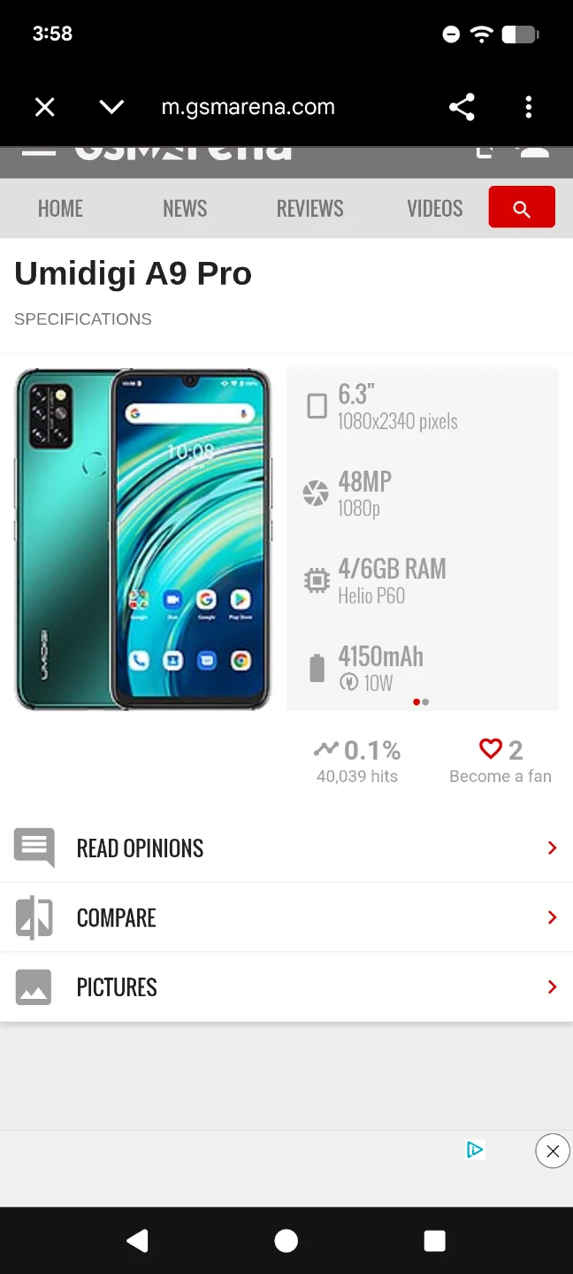 New condition..Umidigi A9 Pro 6GB+128GB Smartphone