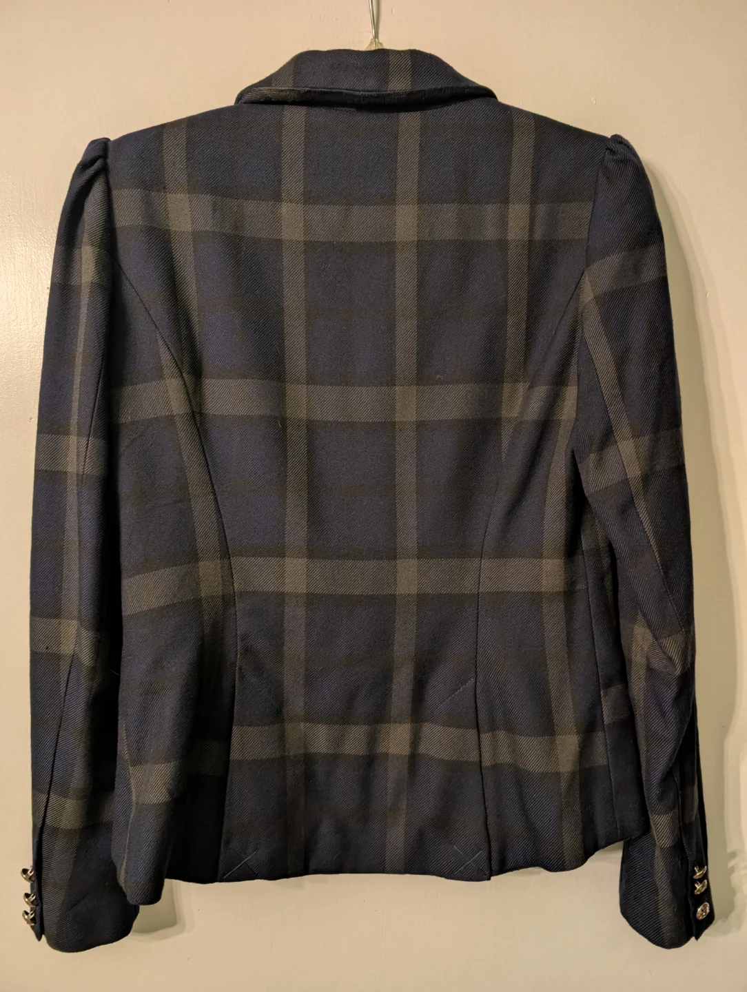 Belle Vere Tailored Plaid Tartan Blazer Jacket - photo 5