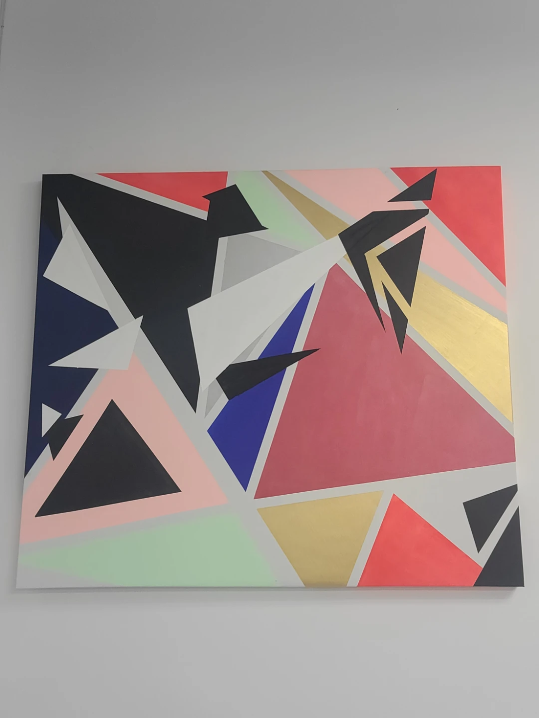 Geometric Abstract Canvas Wall Art Painting Reasonable Offer