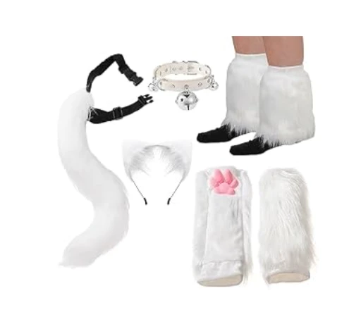 Sirolisa White Furry Costume Cosplay Complete Set - photo 4