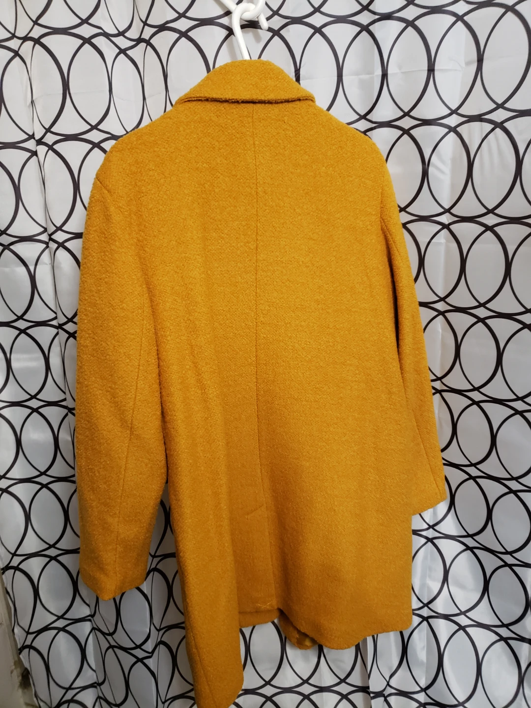 Cleo Mustard Yellow Wool-Blend Coat - Size XXL - photo 4