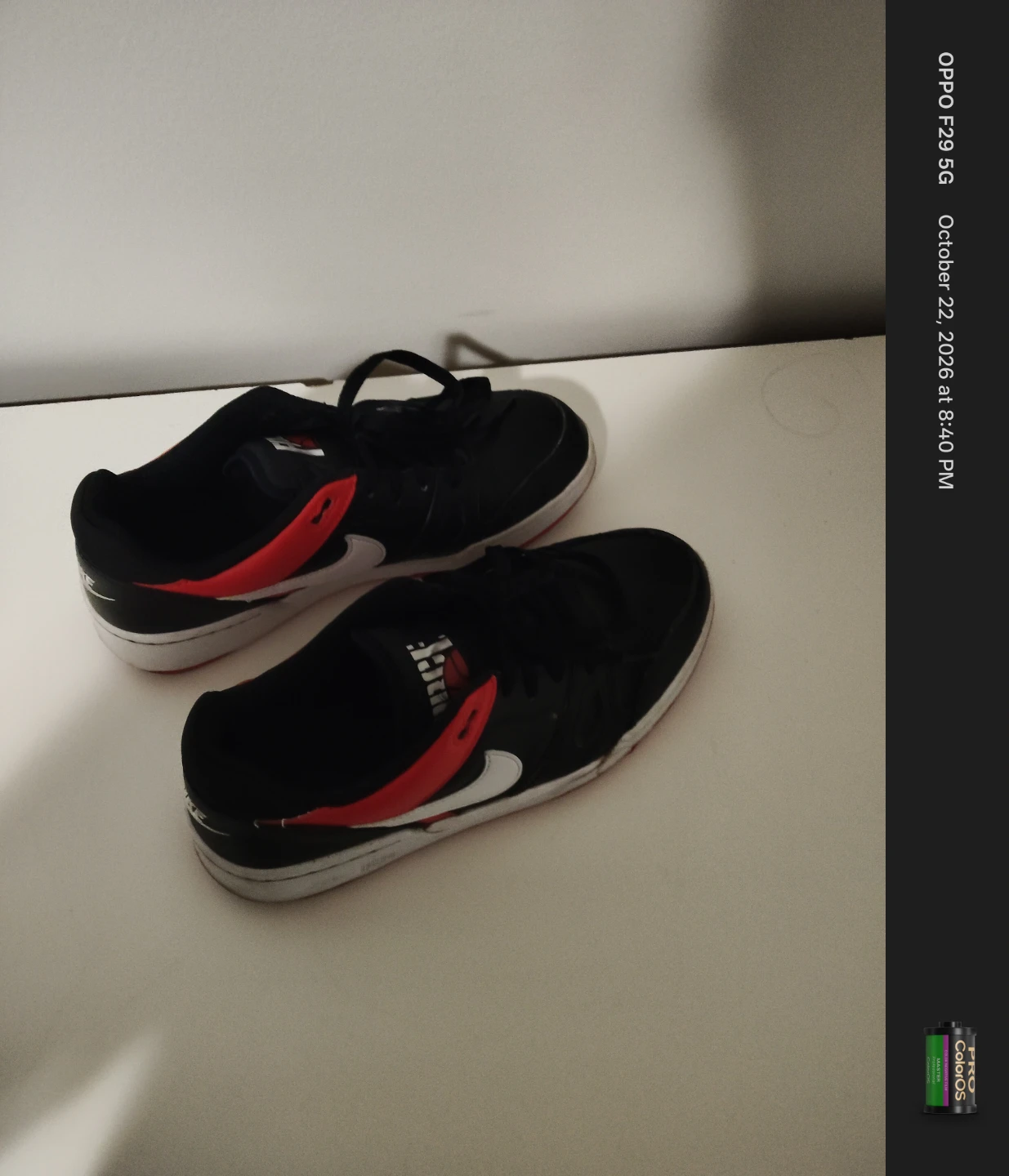 Nike Black, White and Red Sneakers - photo 2