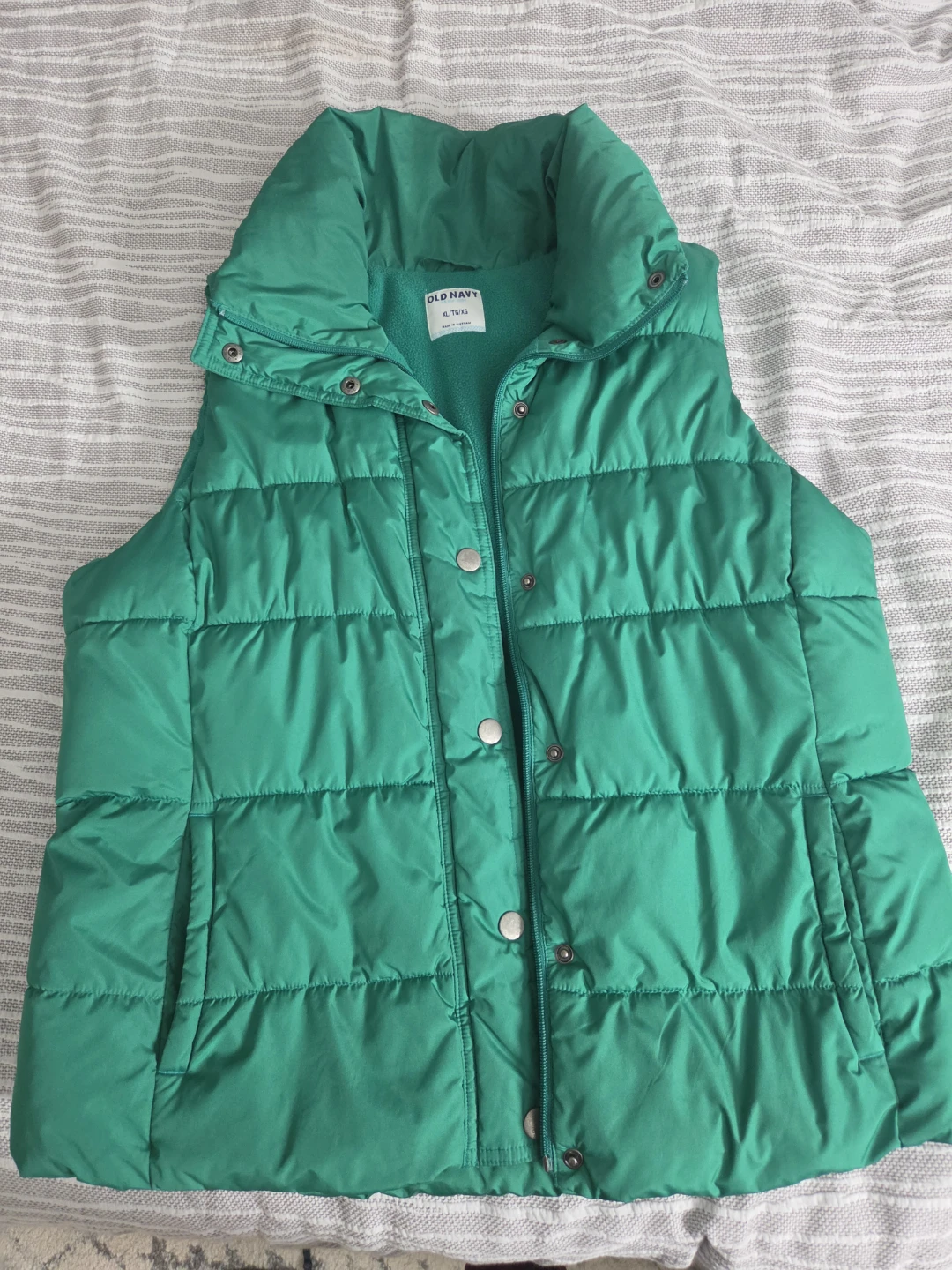 Old Navy Green Puffer Vest