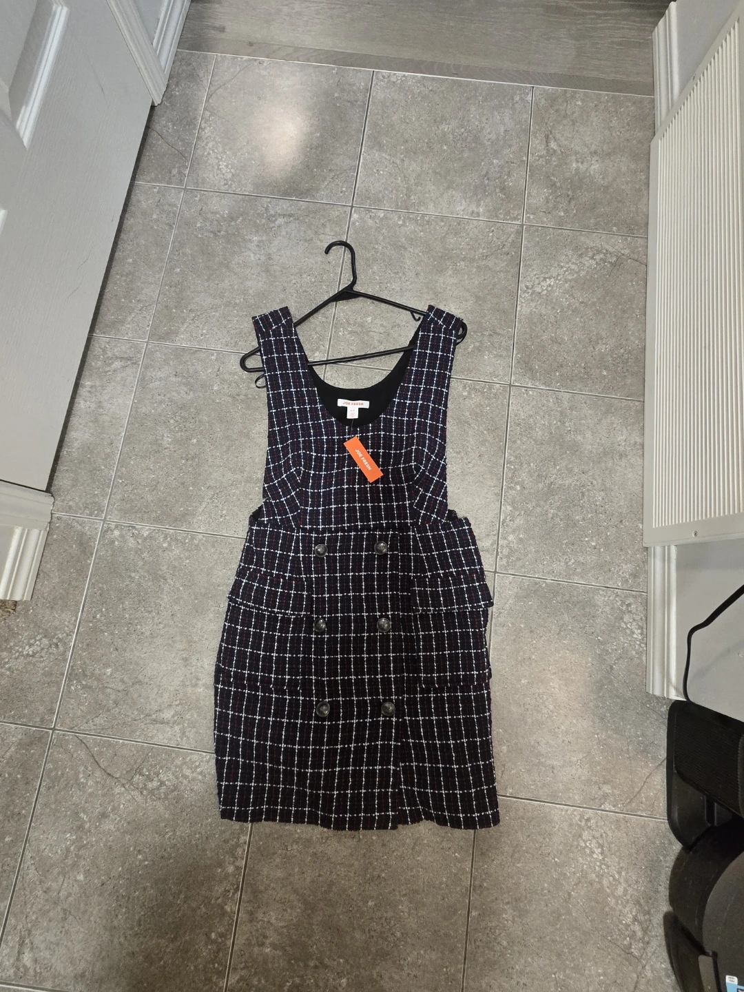 Joe Fresh Plaid Pinafore Dress -Brand new( Small) - photo 4