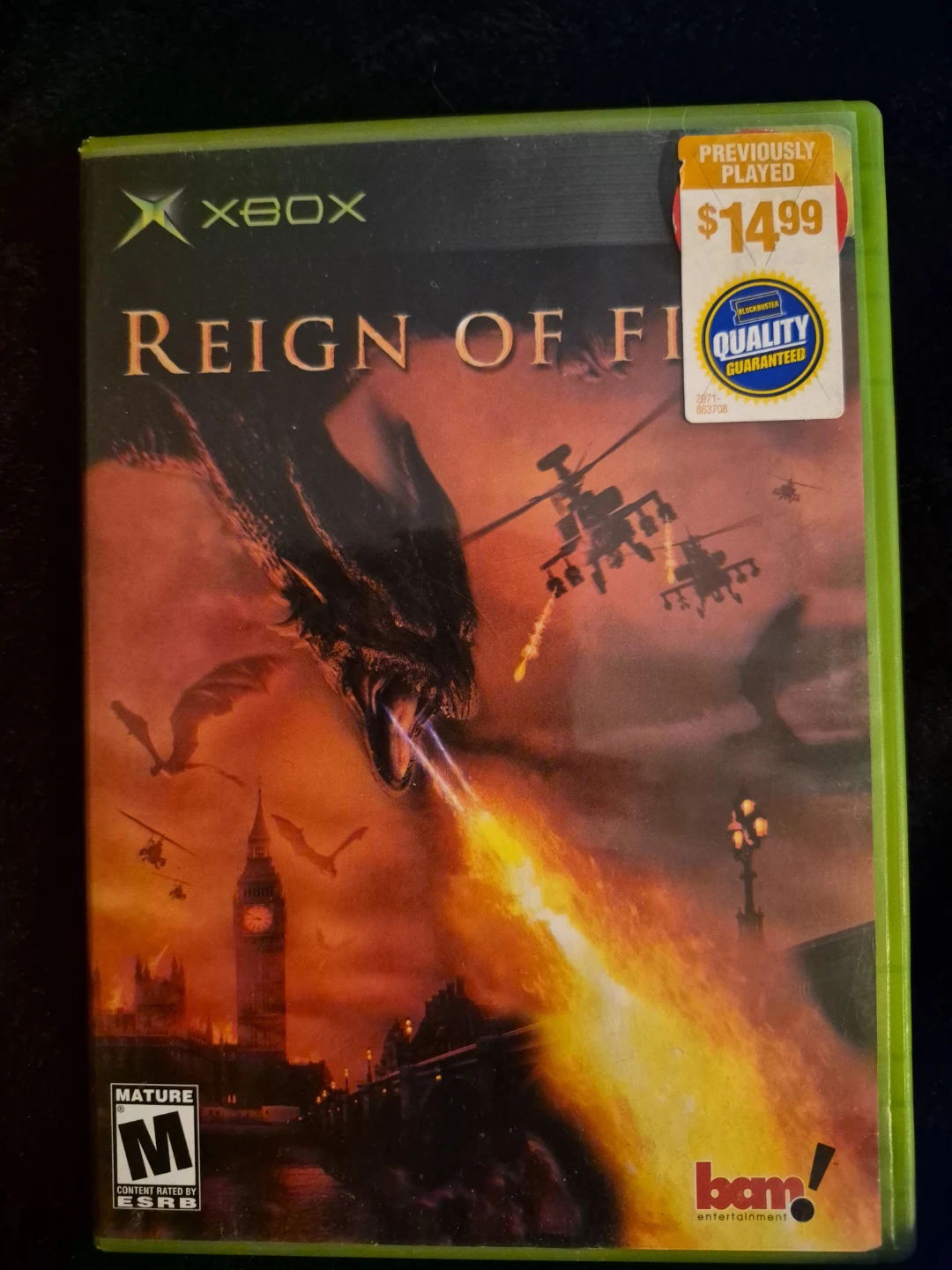 Reign of Fire for Original Xbox
