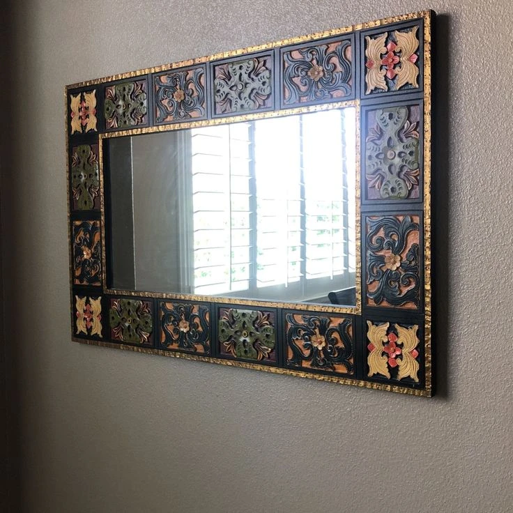 Decorative Carved Wood Wall Mirror